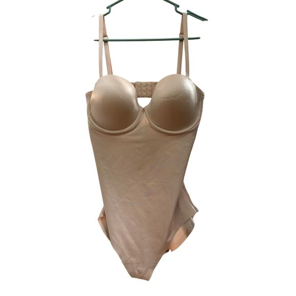 Spanx Suit Your Fancy Bodysuit Beige L NWOT - Picture 12 of 16